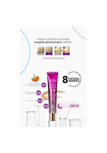 Grace Day Leke Ve Kırışıklık Karşıtı Aydınlatıcı ve Nemlendirici Premium Retinol X9 Perfect Cream