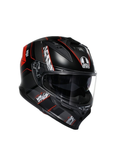 Agv K7 MPLK Kyber Motosiklet Kaskı Siyah - Kırmızı
