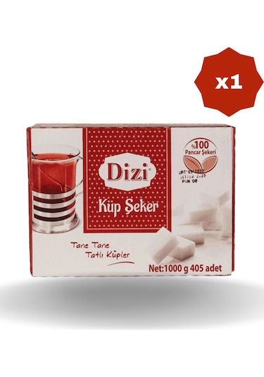 Dizi Küp Şeker 405'li 1000 Gr - 1 Adet