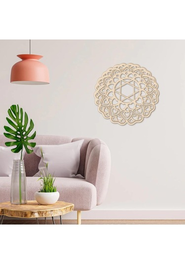 Homyl Yoga Düğün Dekorasyon Için Ahşap Duvar Heykel Kalp