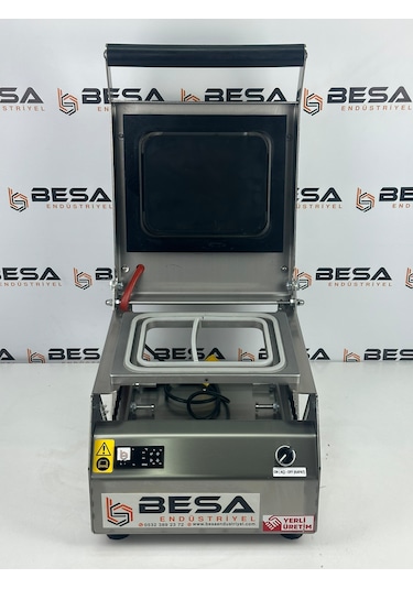 İki Bölmeli Paslanmaz Tabak Ve Kase Kapatma Makinesi