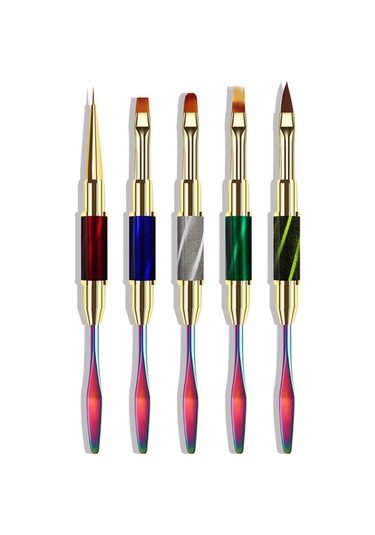 Reedark Çift Uçlu Kedi Gözü Tırnak Sanat Kalemi - Profesyonel Çizim Ve Karıştırma İçin