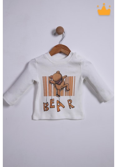 Babyhola 3'lü Kapüşonlu Hırka Badi Pantolon Erkek Bebek Çocuk Alt Üst Takım 001