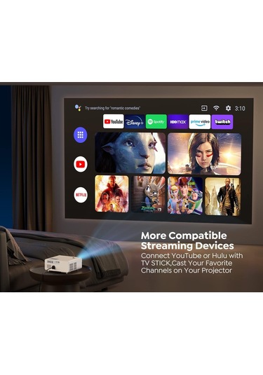 Yaber Pro Y9 15000Lümen 450 Ansı 1080P 5G Wifi Bluetooth Projektör