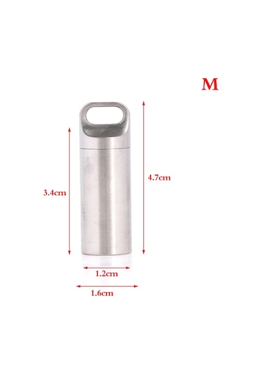 Titanyum Mini Su Geçirmez Hap Kutusu Taşınabilir Hap Konteyner Hap Saklama Kutusu Rose Red