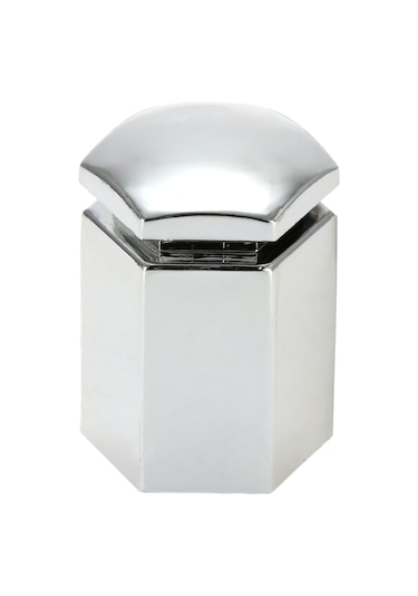 Suofeng Vauxhall Araç Jant Somunu Kapağı 17mm İç Çap 30mm Yükseklik 20 Adet + 1 Araç Gereci Gümüş Renk