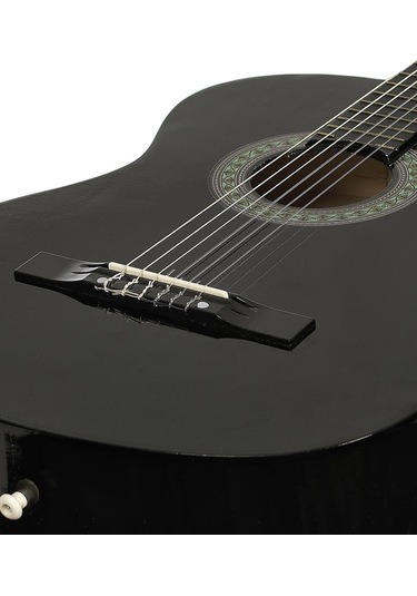Siyah Gitar - 4/4 Boy Öğrenci Gitarı Kılıf Ve Pena Hediye