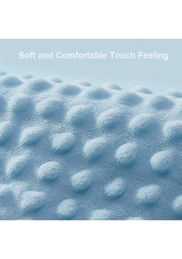 Geeksen Yumuşak Bebek Battaniyesi - Renkli Etiketler Ve Silikon Diş Kaşıyıcılı 25.5x25.5cm