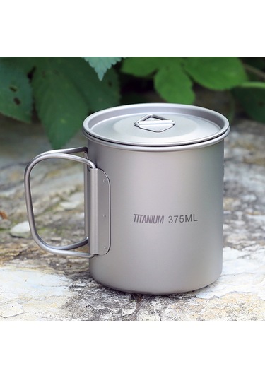 Ranyeek Hafif Ve Korozyona Dayanıklı 375ml Titan Bardak - Ev Ve Doğa İçin Ta8305b 83g Gümüş