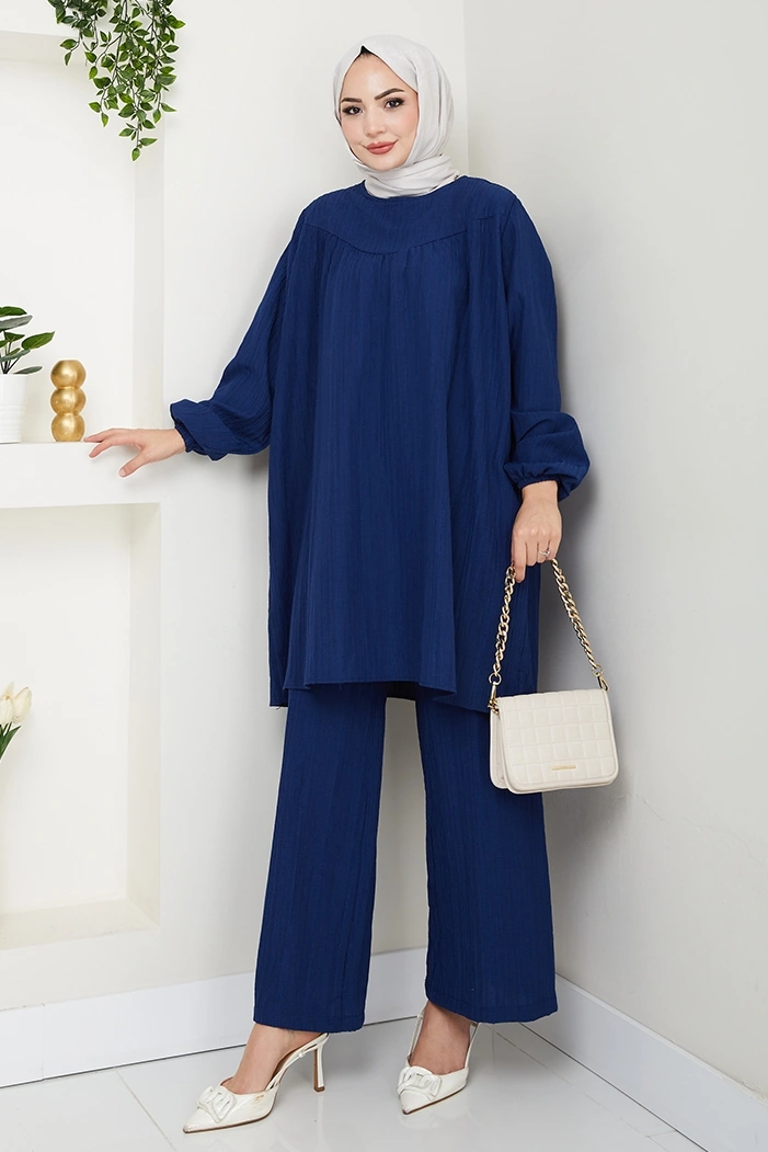 Tunik Pantolon İkili Takım 1606 - Lacivert Lacivert