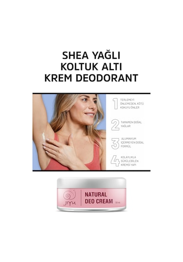 Jiyu Ter Kokusu Önleyici Doğal Krem Deodorant 50 ML