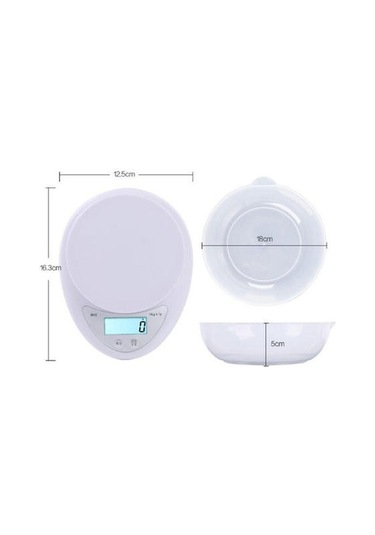 5 Kg / 1g Yüksek Hassasiyetli Mutfak Gıda Ölçeği Tartım Ölçümü Gıda Pişirme Pişirme İçin Dijital Ölçek Ahşap