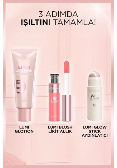 L'Oréal Paris Lumi Blush Likit Allık Glowy True Rose