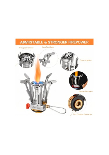 Youmex "aomiun Katlanır Kamp Ocağı - 3000w Paslanmaz Çelik, Hafif Ve Taşınabilir" Gümüş