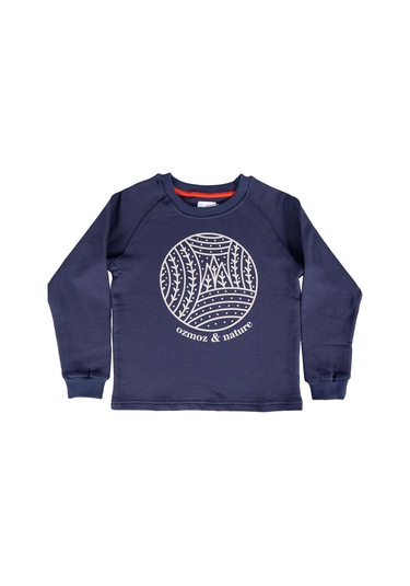 Organik Erkek Çocuk Sweatshirt - Nature - Lacivert 001 Lacivert