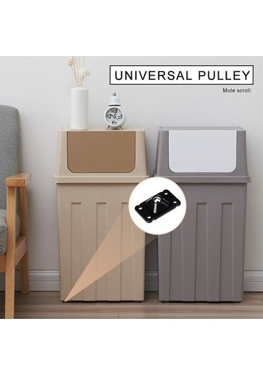 Flybuy 16 Adet Evrensel Mini Döner Tekerlek - 360 Derece Paslanmaz Çelik, Kendinden Yapışkanlı, Sessiz, Dayanıklı, Kolay Kurulum, Mutfak Ve Ofis İçin -