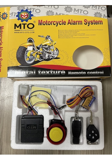 Motosiklet Alarm 122 Desibel Mercedes Anahtarlı Kaliteli