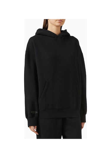 Represent Boyfriend Hoodie, Premium Brushed Fleece Kapüşonlu Sweatshirt Siyah