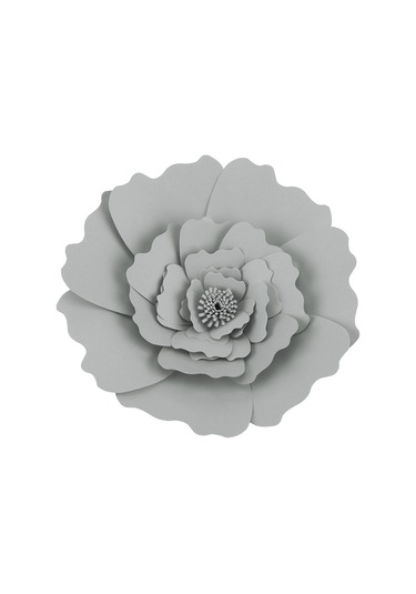 Konesam Ev, Düğün Ve Parti Dekorasyonu İçin El Yapımı 30 Cm Gri Kağıt Çiçeği - Romantik Vuruş Yaratıcı 1 Adet