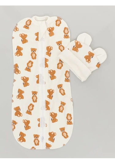 Allbaby Fermanla Kapı Taşıyıcı - Şapkalı Fermuarlı Konfor Üstü 310995774 Sütlü