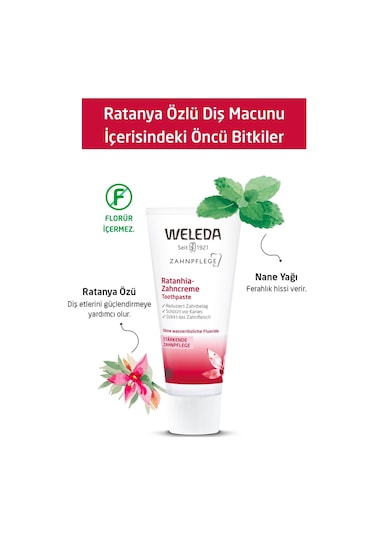 Weleda Ratanya Özlü Organik Diş Macunu 75 ml