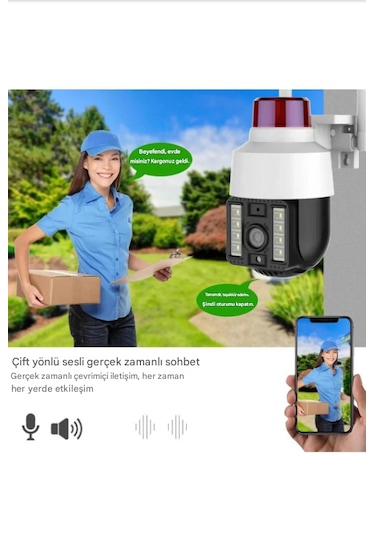 Wifi Ptz Kamera Açık Kamera Akıllı Ev 360 Otomatik İzleme