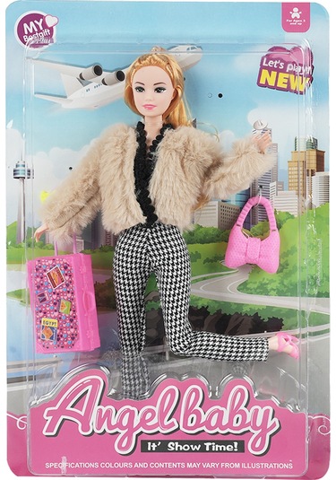 Bıgtree Angelbaby Seyahat Bebekleri Kareli Pantolonlu