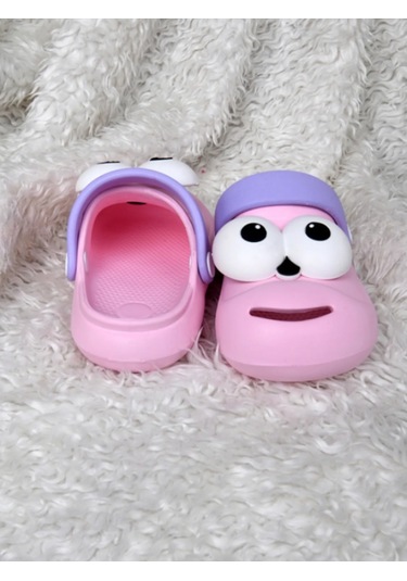 Twingo Çocuk Pörtlek Göz Sevimli Terlik Pembe