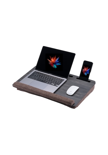 Minderli Laptop Sehpası 17.3" Antrasit