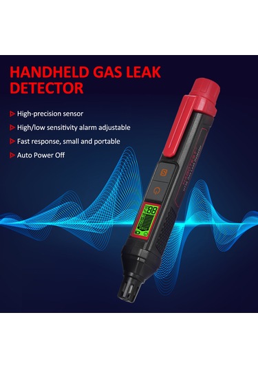 Springsun Habotest Ht56 Kalem Tipi Gaz Kaçak Dedektörü Sesli Ve Görsel Alarmlar Son Derece Hassas Koklayıcı Doğal Gaz Dedektörü