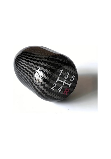 Chuangyinshop Karbon 6 İleri Alaşım Vites Topuzu Manuel Otomatik Şanzımanlar İçin Siyah