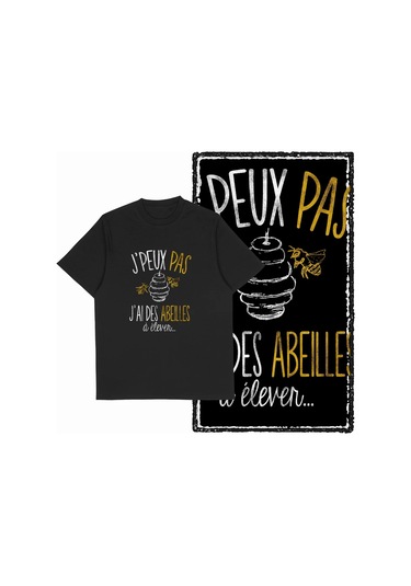 The Coolmınd Coolmind De %100 Pamuklu Erkek Grafik Tişört - Komik Arı Baskılı Büyük Bedenpembe Pembe