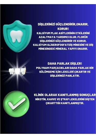 Clinomyn Temizle & Parlat Jel Diş Macunu 6 x 75 ML