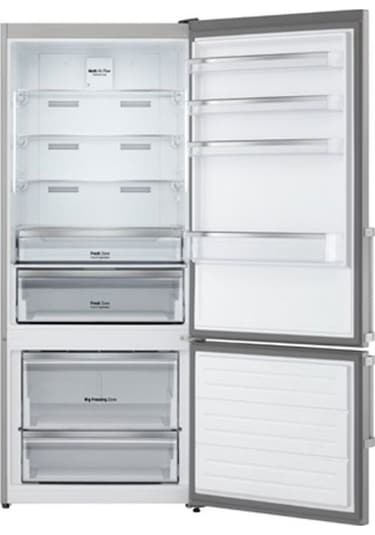 Lg GTL539BVAM.AVPPLTK 534 L E Enerji Alttan Donduruculu Buzdolabı Gri