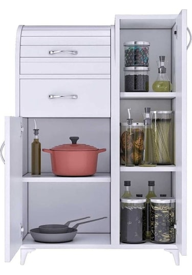 Kilerli Ekmek Dolabı Beyaz
