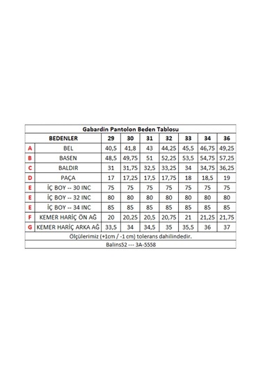 Erkek 5 Cep Gabardin Pantolon Mavi