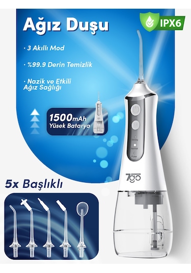7go 7gmf1 Şarjlı Ağız Duşu Water Flosser 300 ML
