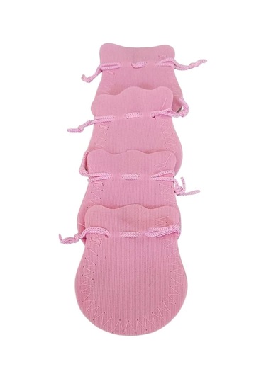 Kadife Kese Pembe 50 Adet 6x8 Boy Takı, Altın Kesesi İpli & Büzgülü