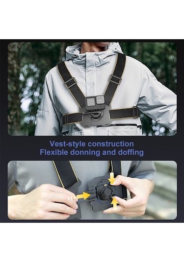 Puluz Manyetik Hızlı Açılan Göğüs Kemeri Emniyet Kemeri Siyah