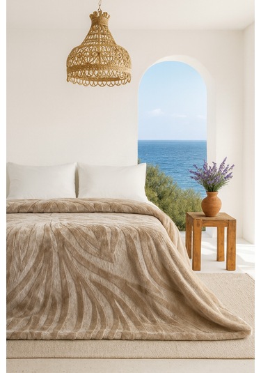 Lenta Çift Kişilik Battaniye 200 220 Vizon Vizon