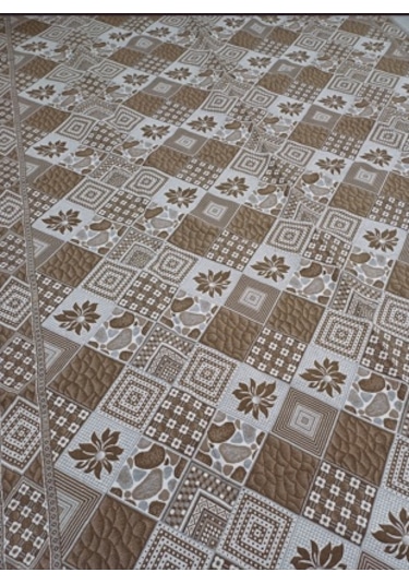 Savan Dokuma Halı Örtüsü 6m² 200 300cm Kale Kahve3 Kahverengi