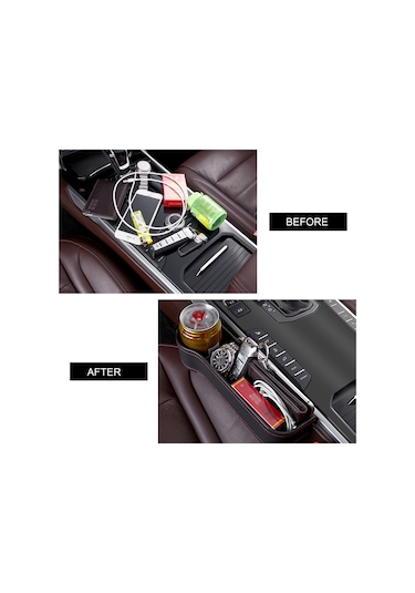 Youmex Araç Koltuğu Düzenleyici - Büyük Depolama, Usb Şarj, Anahtar & Cüzdan İçin Pratik Organizatör