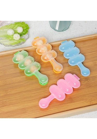 Pirinç Topu Çalkalayıcı Kendin Yap Pirinç Topu Yapıcı Çalkalayıcılar Öğle Yemeği Yapıcı Kalıp Onigiri Kalıbı Suşi Köfte 3 Eşit Top Şeklinde Mutfak Aletleri Pirinç Yeşil