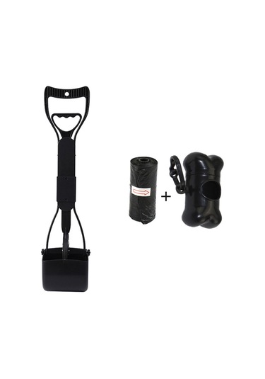 18'' Uzun Saplı Kaka Toplayıcı Çöp Torbası Ve Kemik Şeklinde Saklama Kutusu Katlanabilir Evcil Hayvan Kaka Toplayıcı Köpekler Ve Kediler İçin