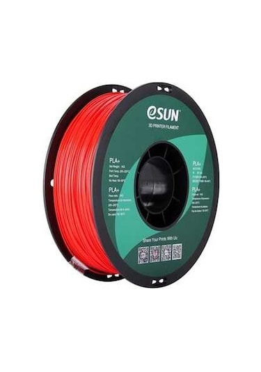 eSUN 1,75 mm PLA Plus (PLA+) Kırmızı Filament (1 KG)