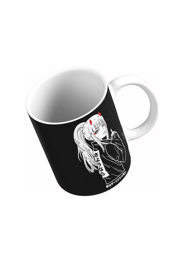 Rock'n'rolla Bardak Sevimli Franxx'te 002 Darling Code Kod 002 Darling İn The Franxx 147029629 Siyah