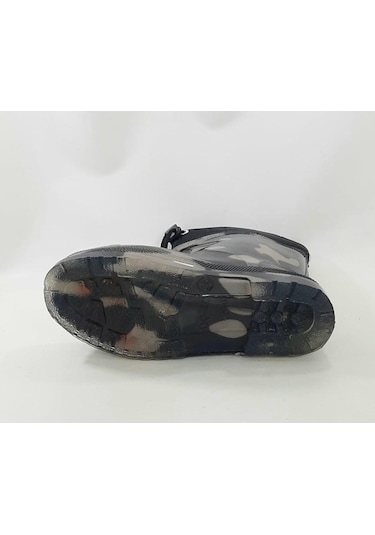 Çağrı Yeşil Kamuflaj Içi Yünlü Erkek Çocuk Yağmur Çizmesi -471424835