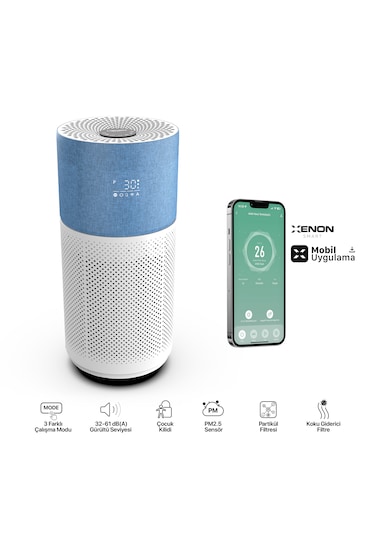 Xenon Smart Air Purifier Akıllı Hava Temizleme Cihazı Mavi X7420_M2