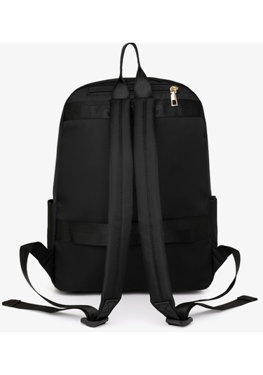 Lixiaqu01 Naylon Sırt Çantası Kadın Dönüştürülebilir Omuz Siyah