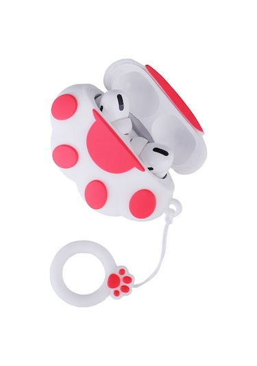 Noktaks - Airpods Pro 2 Uyumlu - Kılıf Tpu Kabartma Figürlü İpli Airbag 37 Silikon Kılıf - No22